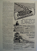 Wrigleys Spearmint Men Rowing Boat Ad 1928