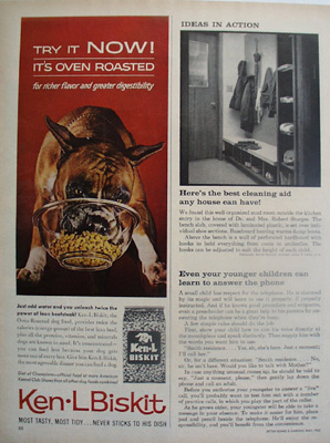 Ken L Biskit And Boxer Puppy Ad 1962