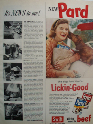 Pard Dog Food And Dachshund Ad 1959
