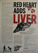 Red Heart Dog Food And Dachshund Ad 1953