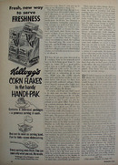 Kelloggs Corn Flakes Handi Pak Freshness Ad 1953
