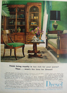 Drexel Furniture Living Royally Ad 1966