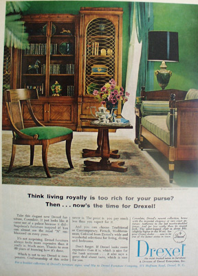 Drexel Furniture Living Royally Ad 1966