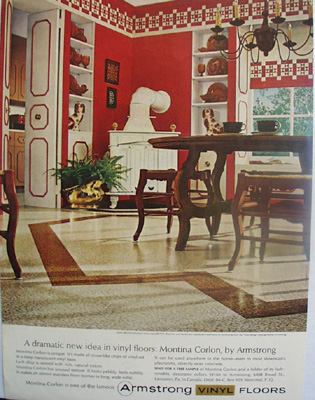 Armstrong Floors Dramatic New Idea Ad 1964