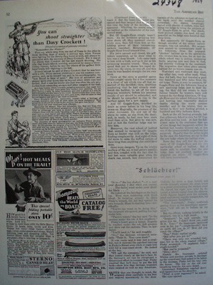 Peters Cartridge Shoot Straighter Davy Crockett Ad 1929