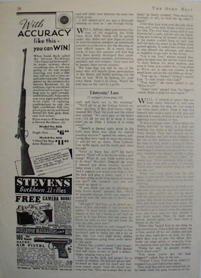 Stevens Rifle Accuracy Can Win Ad 1937