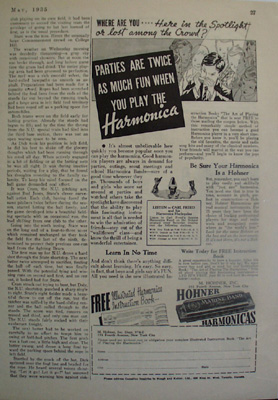 Hohner Harmonica Parties Are Fun Ad 1935