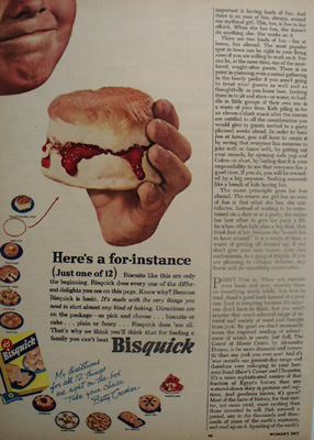 Bisquick Heres A For Instance Ad 1953