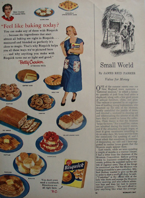 Bisquick Feel Like Baking Today Ad 1954