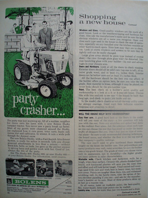 Bolens Party Crasher Tractor Ad 1964