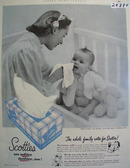 Scotties Tissues Mother Baby Teddy Bear Ad 1952