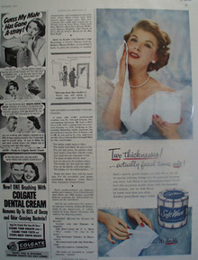 Soft Weve Bathroom Tissue Facial Tissue Soft Ad 1953