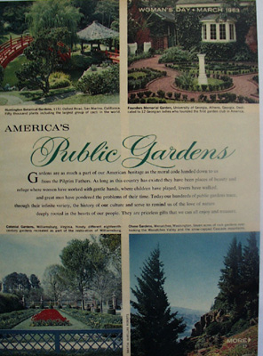 Public Gardens In America Pictures 1963