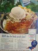 Pillsbury Best Idea Fresh Peach Time Ad 1959