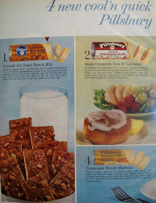 Pillsbury Four Cool And Quick Ad 1959