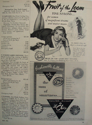 Le Chic Buttons Sum of Smartness Ad 1951