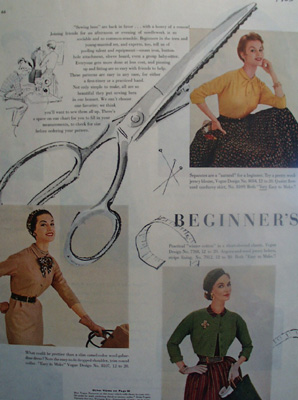 Beginners Luck Sewing Ad 1953