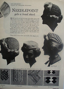 Needlepoint Gets Head Start Article 1953,