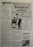 Hood Shoes Baseball Bat or Glove Ad 1937