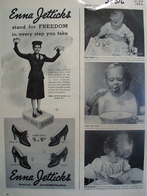 Enna Jetticks Shoes Stand For Freedom Ad 1942