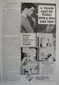 Fleishmanns Clears Petes Skin Ad 1935