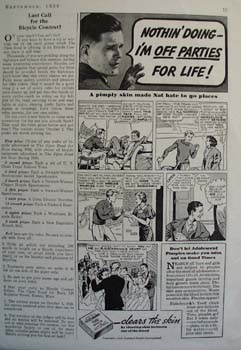 Fleishmanns Clears Nats Skin Ad 1936