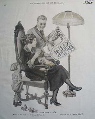 Cream of Wheat Family Ad 1922