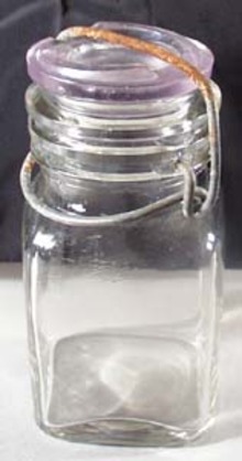 Square Unmarked Half Pint Canning Jar