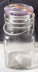 Square Unmarked Half Pint Canning Jar