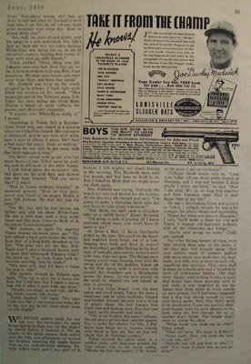 Louisville Slugger Bats And Joe Sducky Medwick Ad 1938
