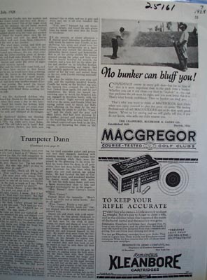 Macgregor Golf Clubs Bunker Can Not Bluff Ad 1928