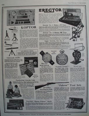 Youths Companion Subscription Contest Erector Ad 1927