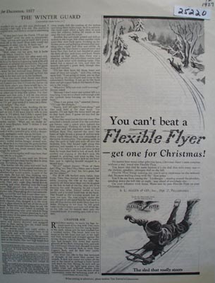 Flexible Flyer Christmas Ad 1927