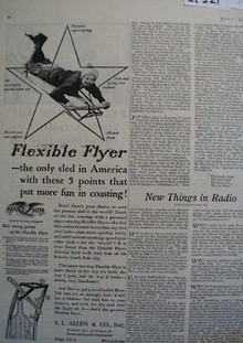 Flexible Flyer Put More Fun In Coasting Ad 1931