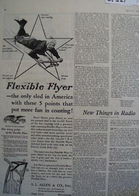 Flexible Flyer Put More Fun In Coasting Ad 1931