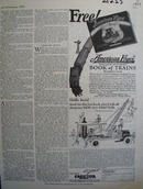 American Flyer Book of Trains Ad 1927