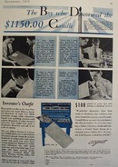 A.C.Gilbert Co Boy Discovered Candle Ad 1933