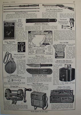 Open Road Subscriptions Steel Fishing Rod Ad 1936