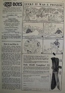 Pioneer Dept. Bear And Knife Cartoon Ad 1936