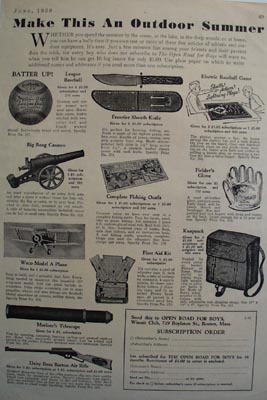 Open Road Make This Outdoor Summer Ad 1938