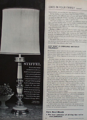 Stiffel Mediterranean Lamp Ad 1966