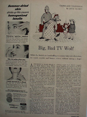 Big Bad TV Wolf Article By Jack Cluett 1954