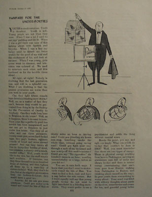 Fanfare For The Under Forties Article 1952