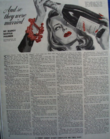 And So They Were Married by Nancy Palmer Story 1943