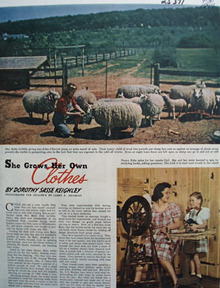 She Grows Her Own Clothes Article 1944