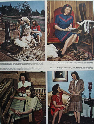 She Grows Her Own Clothes Article 1944