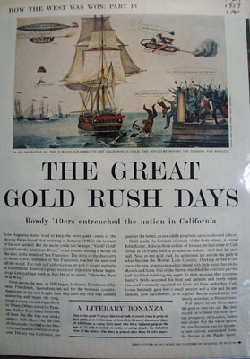 Great Gold Rush Days Article And Pictures 1959
