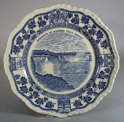 Masons Ironstone souvenir Plate of Niagra Falls.