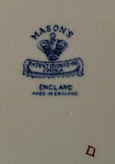 Masons Ironstone souvenir Plate of Niagra Falls.