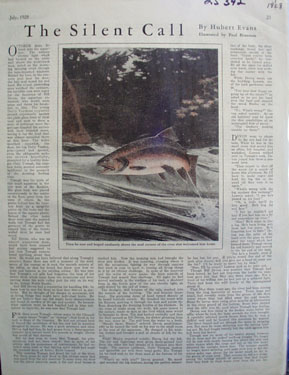 The Silent Call Article Rainbow Trout 1928